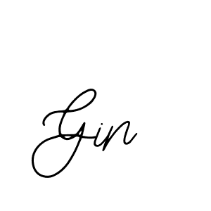 How to make Gin name signature. Use Bearetta-2O07w style for creating short signs online. This is the latest handwritten sign. Gin signature style 12 images and pictures png