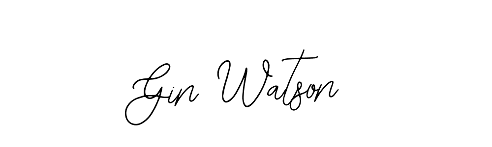 Similarly Bearetta-2O07w is the best handwritten signature design. Signature creator online .You can use it as an online autograph creator for name Gin Watson. Gin Watson signature style 12 images and pictures png