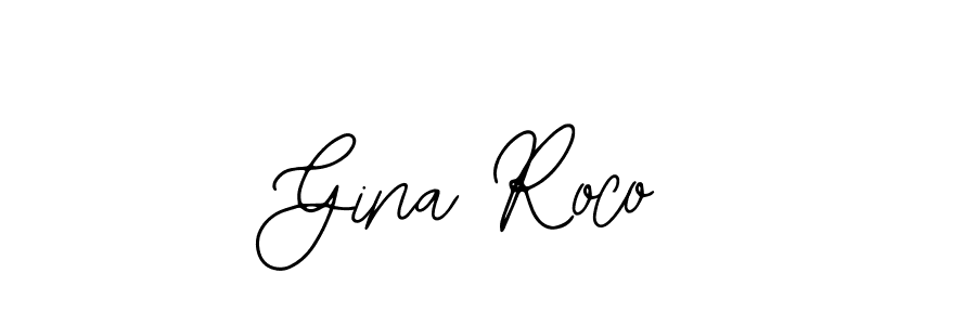 Also You can easily find your signature by using the search form. We will create Gina Roco name handwritten signature images for you free of cost using Bearetta-2O07w sign style. Gina Roco signature style 12 images and pictures png