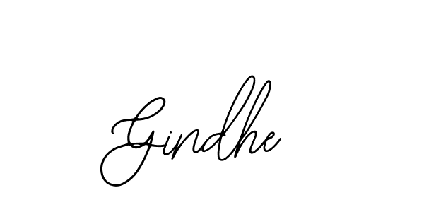How to make Gindhe name signature. Use Bearetta-2O07w style for creating short signs online. This is the latest handwritten sign. Gindhe signature style 12 images and pictures png