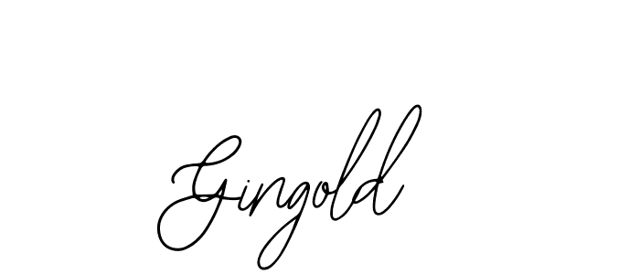 How to make Gingold signature? Bearetta-2O07w is a professional autograph style. Create handwritten signature for Gingold name. Gingold signature style 12 images and pictures png