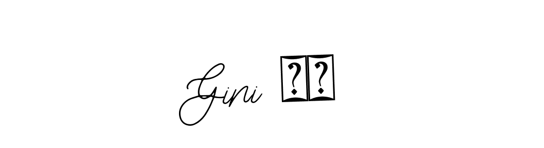 Create a beautiful signature design for name Gini ❤️. With this signature (Bearetta-2O07w) fonts, you can make a handwritten signature for free. Gini ❤️ signature style 12 images and pictures png
