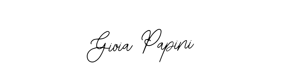 You should practise on your own different ways (Bearetta-2O07w) to write your name (Gioia Papini) in signature. don't let someone else do it for you. Gioia Papini signature style 12 images and pictures png