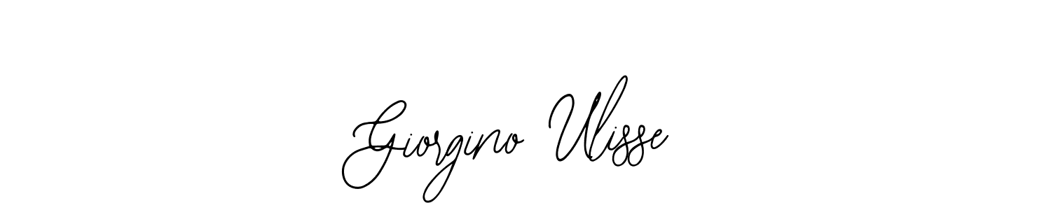 Use a signature maker to create a handwritten signature online. With this signature software, you can design (Bearetta-2O07w) your own signature for name Giorgino Ulisse. Giorgino Ulisse signature style 12 images and pictures png