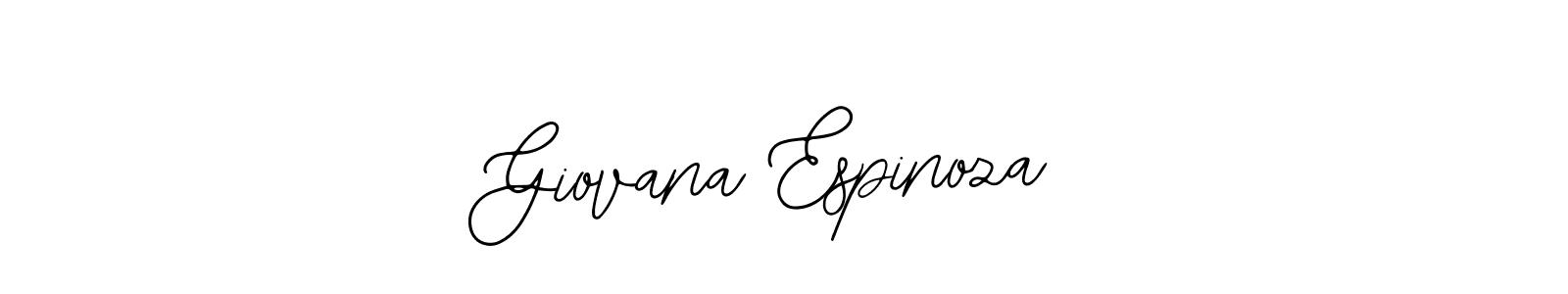 if you are searching for the best signature style for your name Giovana Espinoza. so please give up your signature search. here we have designed multiple signature styles  using Bearetta-2O07w. Giovana Espinoza signature style 12 images and pictures png