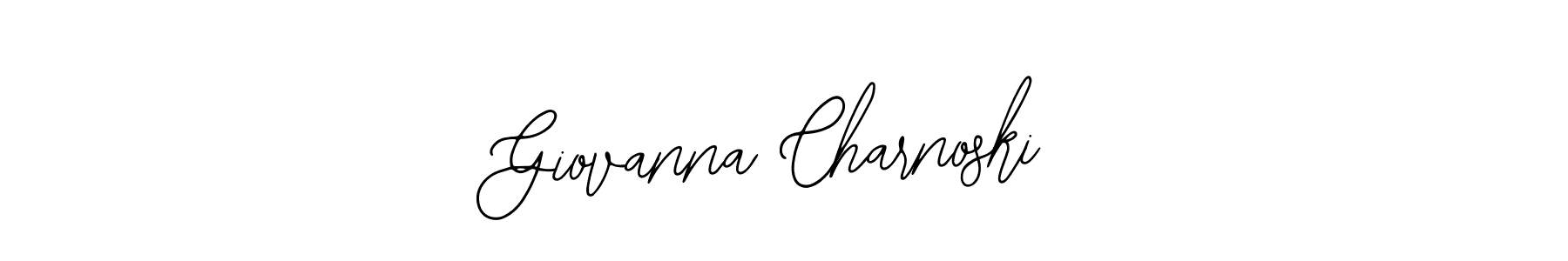 Bearetta-2O07w is a professional signature style that is perfect for those who want to add a touch of class to their signature. It is also a great choice for those who want to make their signature more unique. Get Giovanna Charnoski name to fancy signature for free. Giovanna Charnoski signature style 12 images and pictures png