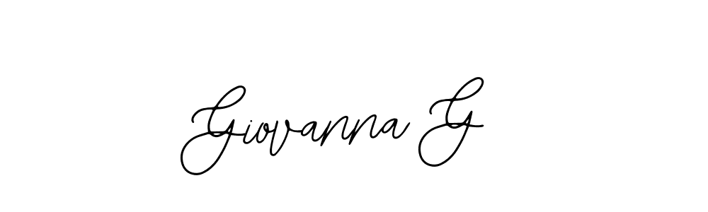 Design your own signature with our free online signature maker. With this signature software, you can create a handwritten (Bearetta-2O07w) signature for name Giovanna G. Giovanna G signature style 12 images and pictures png