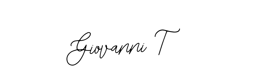 It looks lik you need a new signature style for name Giovanni T. Design unique handwritten (Bearetta-2O07w) signature with our free signature maker in just a few clicks. Giovanni T signature style 12 images and pictures png