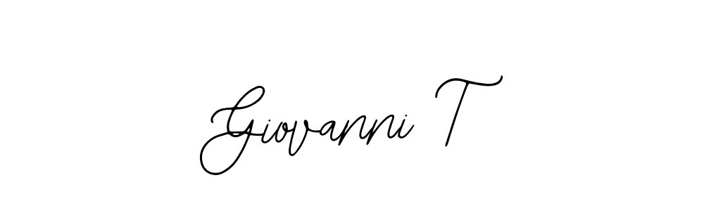 How to make Giovanni T signature? Bearetta-2O07w is a professional autograph style. Create handwritten signature for Giovanni T name. Giovanni T signature style 12 images and pictures png