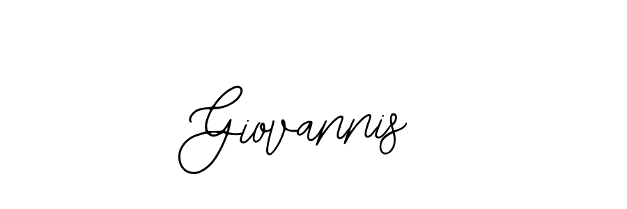 Use a signature maker to create a handwritten signature online. With this signature software, you can design (Bearetta-2O07w) your own signature for name Giovannis. Giovannis signature style 12 images and pictures png