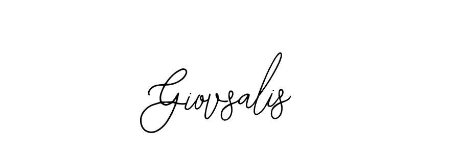 How to Draw Giovsalis signature style? Bearetta-2O07w is a latest design signature styles for name Giovsalis. Giovsalis signature style 12 images and pictures png