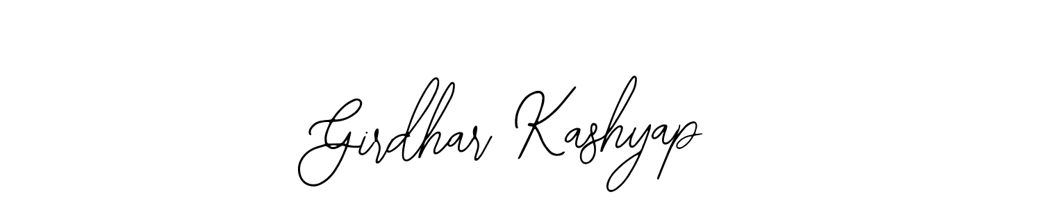 Also we have Girdhar Kashyap name is the best signature style. Create professional handwritten signature collection using Bearetta-2O07w autograph style. Girdhar Kashyap signature style 12 images and pictures png