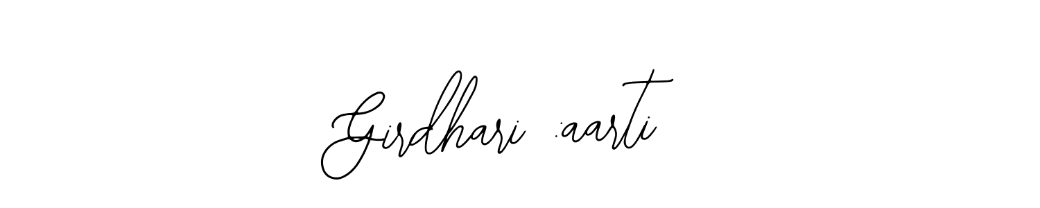 How to Draw Girdhari :aarti signature style? Bearetta-2O07w is a latest design signature styles for name Girdhari :aarti. Girdhari :aarti signature style 12 images and pictures png