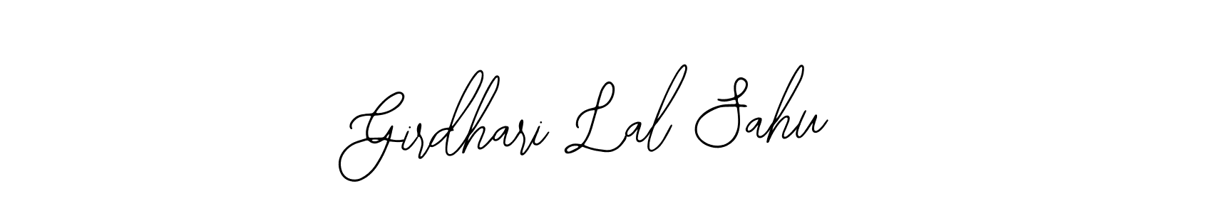 You should practise on your own different ways (Bearetta-2O07w) to write your name (Girdhari Lal Sahu) in signature. don't let someone else do it for you. Girdhari Lal Sahu signature style 12 images and pictures png