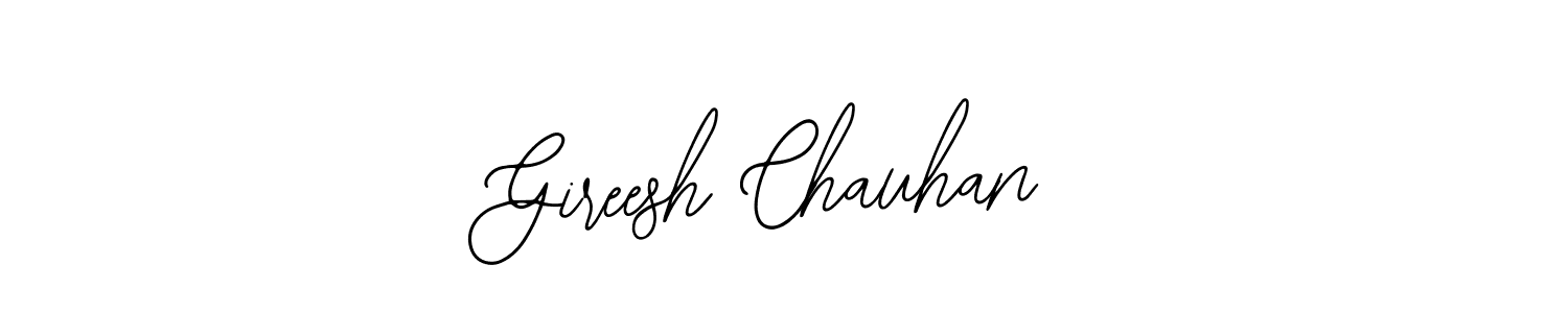 Make a beautiful signature design for name Gireesh Chauhan. Use this online signature maker to create a handwritten signature for free. Gireesh Chauhan signature style 12 images and pictures png
