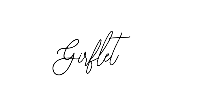 Make a beautiful signature design for name Girflet. With this signature (Bearetta-2O07w) style, you can create a handwritten signature for free. Girflet signature style 12 images and pictures png