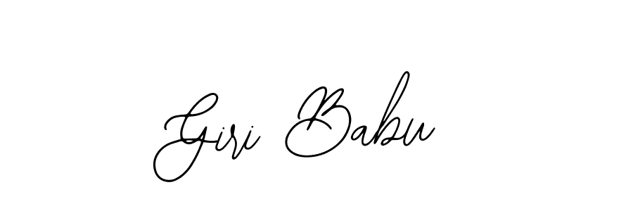 Use a signature maker to create a handwritten signature online. With this signature software, you can design (Bearetta-2O07w) your own signature for name Giri Babu. Giri Babu signature style 12 images and pictures png