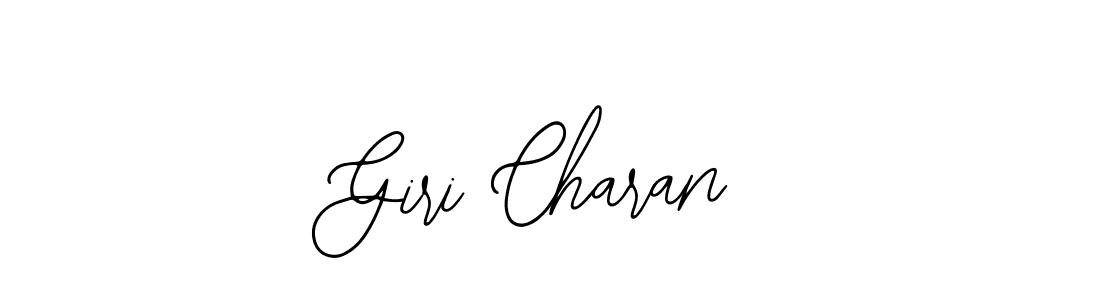 How to make Giri Charan name signature. Use Bearetta-2O07w style for creating short signs online. This is the latest handwritten sign. Giri Charan signature style 12 images and pictures png