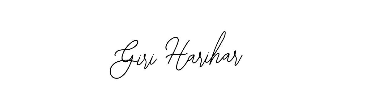 Design your own signature with our free online signature maker. With this signature software, you can create a handwritten (Bearetta-2O07w) signature for name Giri Harihar. Giri Harihar signature style 12 images and pictures png