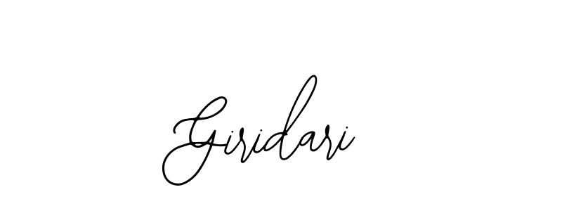 Use a signature maker to create a handwritten signature online. With this signature software, you can design (Bearetta-2O07w) your own signature for name Giridari. Giridari signature style 12 images and pictures png