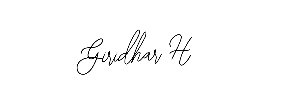 Also we have Giridhar H name is the best signature style. Create professional handwritten signature collection using Bearetta-2O07w autograph style. Giridhar H signature style 12 images and pictures png