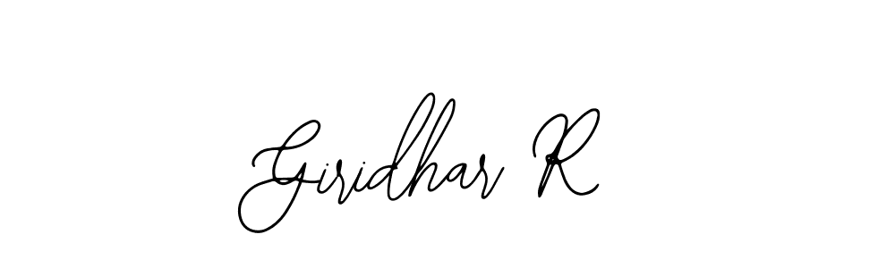 Design your own signature with our free online signature maker. With this signature software, you can create a handwritten (Bearetta-2O07w) signature for name Giridhar R. Giridhar R signature style 12 images and pictures png