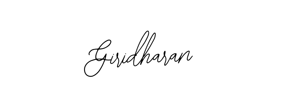 Make a beautiful signature design for name Giridharan. With this signature (Bearetta-2O07w) style, you can create a handwritten signature for free. Giridharan signature style 12 images and pictures png