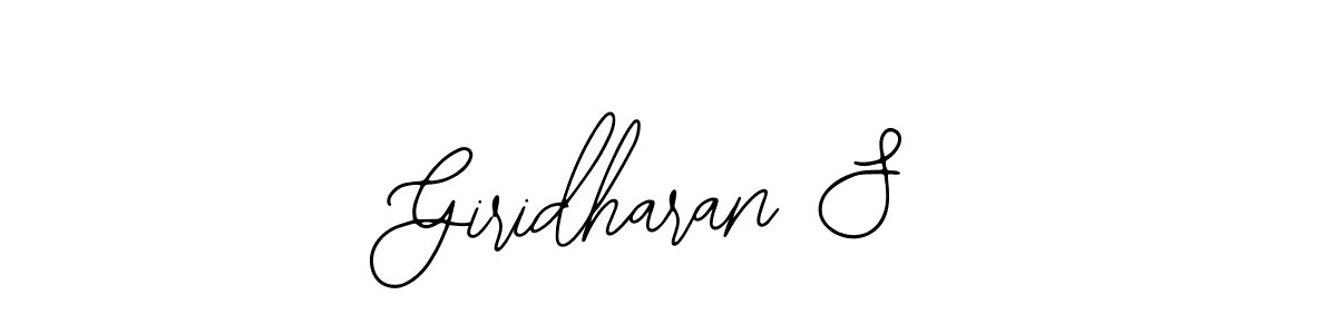 It looks lik you need a new signature style for name Giridharan S. Design unique handwritten (Bearetta-2O07w) signature with our free signature maker in just a few clicks. Giridharan S signature style 12 images and pictures png