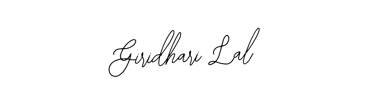 The best way (Bearetta-2O07w) to make a short signature is to pick only two or three words in your name. The name Giridhari Lal include a total of six letters. For converting this name. Giridhari Lal signature style 12 images and pictures png