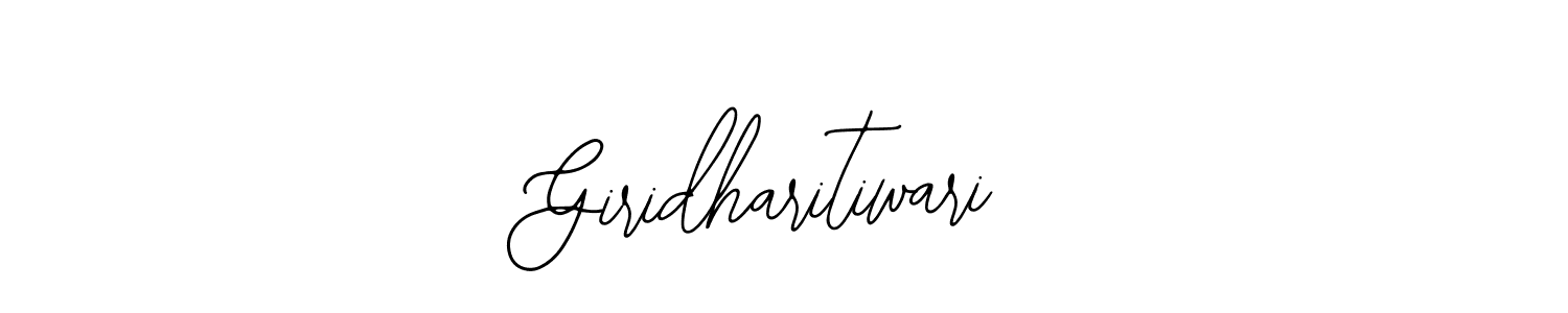 Also we have Giridharitiwari name is the best signature style. Create professional handwritten signature collection using Bearetta-2O07w autograph style. Giridharitiwari signature style 12 images and pictures png