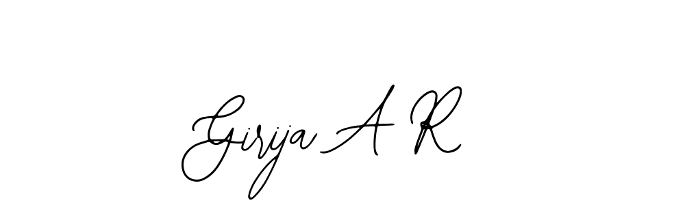 Also we have Girija A R name is the best signature style. Create professional handwritten signature collection using Bearetta-2O07w autograph style. Girija A R signature style 12 images and pictures png