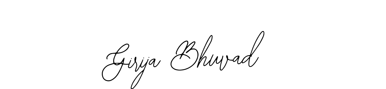 Use a signature maker to create a handwritten signature online. With this signature software, you can design (Bearetta-2O07w) your own signature for name Girija Bhuvad. Girija Bhuvad signature style 12 images and pictures png