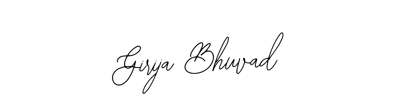 How to make Girija Bhuvad name signature. Use Bearetta-2O07w style for creating short signs online. This is the latest handwritten sign. Girija Bhuvad signature style 12 images and pictures png