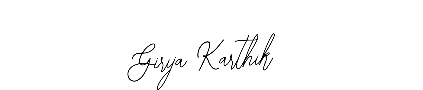 This is the best signature style for the Girija Karthik name. Also you like these signature font (Bearetta-2O07w). Mix name signature. Girija Karthik signature style 12 images and pictures png