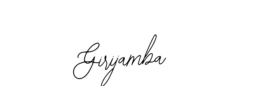 The best way (Bearetta-2O07w) to make a short signature is to pick only two or three words in your name. The name Girijamba include a total of six letters. For converting this name. Girijamba signature style 12 images and pictures png