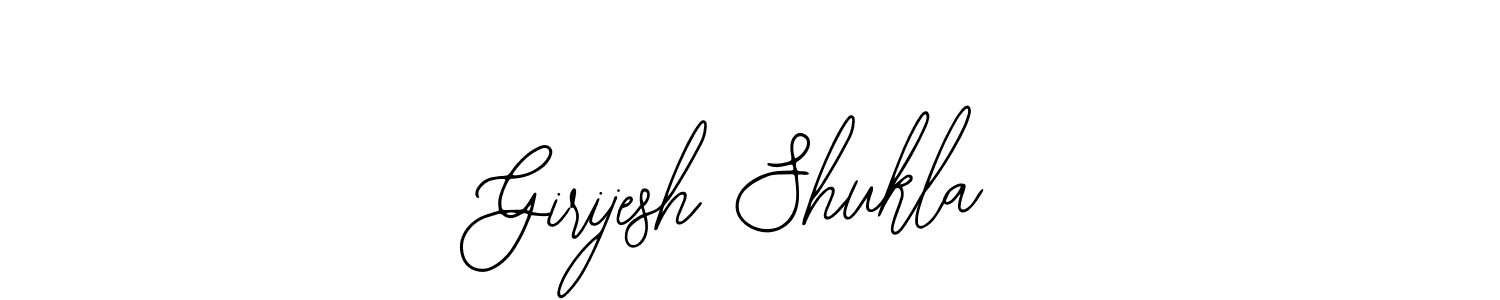 Bearetta-2O07w is a professional signature style that is perfect for those who want to add a touch of class to their signature. It is also a great choice for those who want to make their signature more unique. Get Girijesh Shukla name to fancy signature for free. Girijesh Shukla signature style 12 images and pictures png