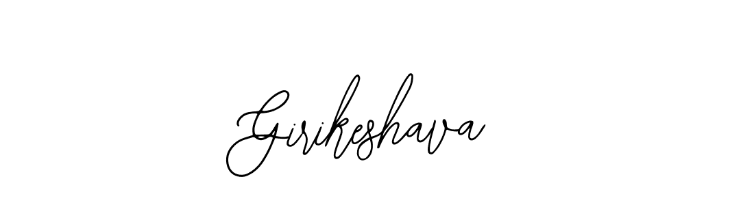 How to make Girikeshava signature? Bearetta-2O07w is a professional autograph style. Create handwritten signature for Girikeshava name. Girikeshava signature style 12 images and pictures png