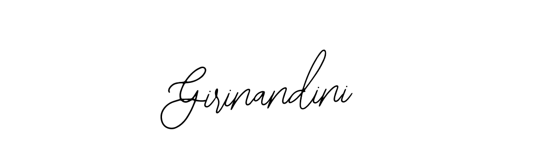 How to make Girinandini signature? Bearetta-2O07w is a professional autograph style. Create handwritten signature for Girinandini name. Girinandini signature style 12 images and pictures png