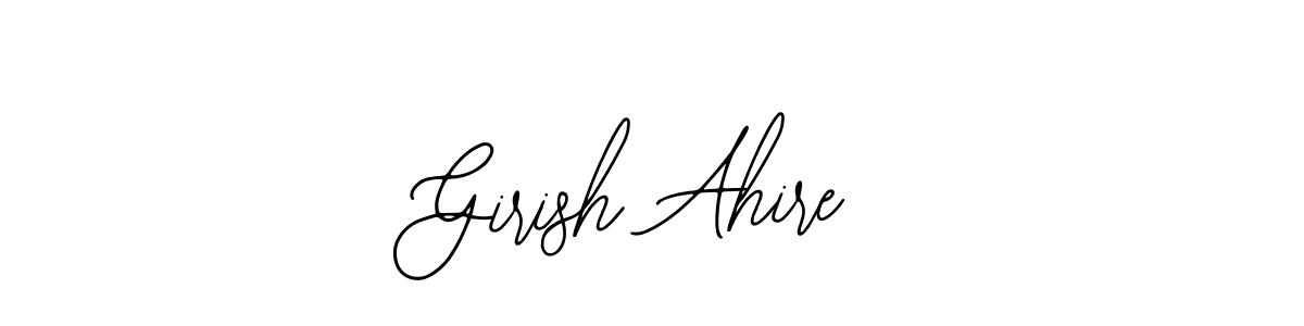 Make a beautiful signature design for name Girish Ahire. Use this online signature maker to create a handwritten signature for free. Girish Ahire signature style 12 images and pictures png