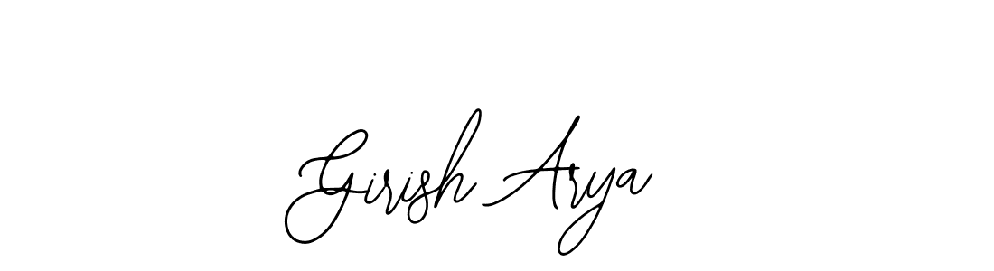 The best way (Bearetta-2O07w) to make a short signature is to pick only two or three words in your name. The name Girish Arya include a total of six letters. For converting this name. Girish Arya signature style 12 images and pictures png