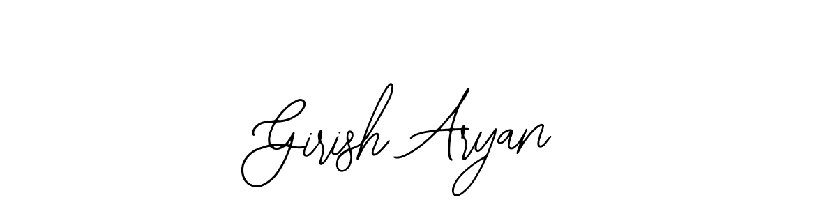 Design your own signature with our free online signature maker. With this signature software, you can create a handwritten (Bearetta-2O07w) signature for name Girish Aryan. Girish Aryan signature style 12 images and pictures png