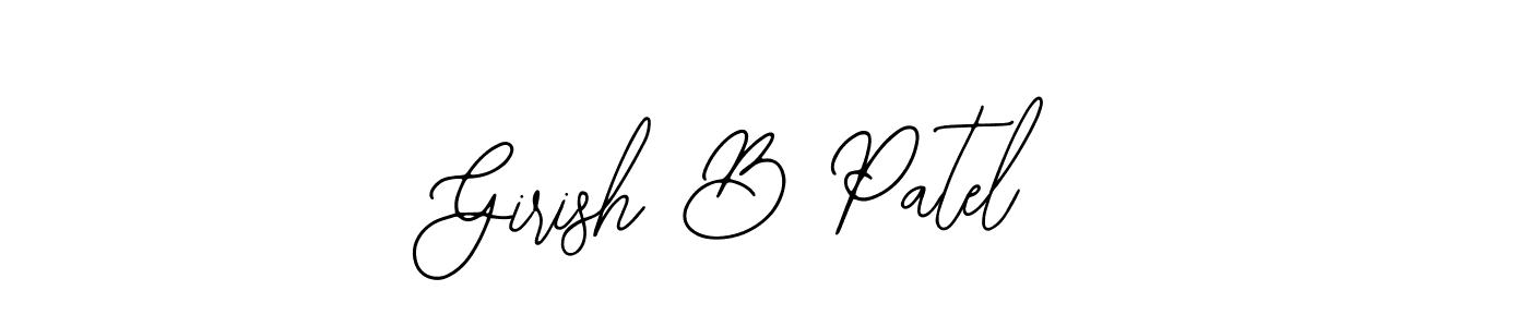 Also You can easily find your signature by using the search form. We will create Girish B Patel name handwritten signature images for you free of cost using Bearetta-2O07w sign style. Girish B Patel signature style 12 images and pictures png