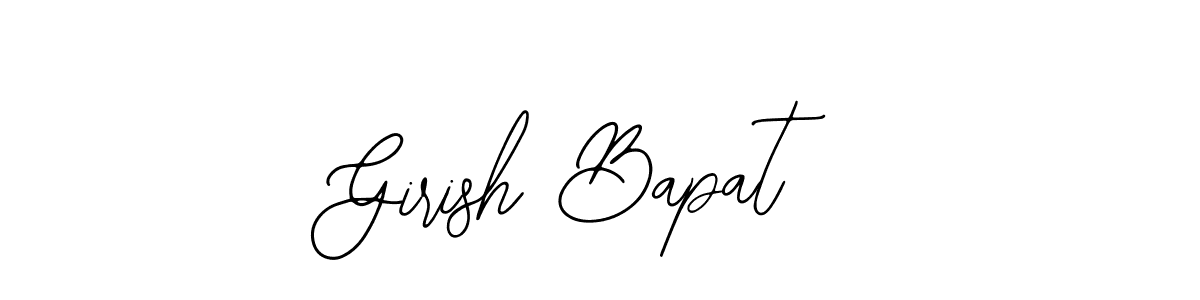 Use a signature maker to create a handwritten signature online. With this signature software, you can design (Bearetta-2O07w) your own signature for name Girish Bapat. Girish Bapat signature style 12 images and pictures png