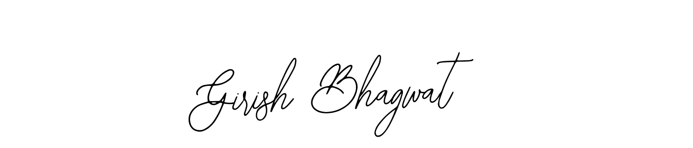 You should practise on your own different ways (Bearetta-2O07w) to write your name (Girish Bhagwat) in signature. don't let someone else do it for you. Girish Bhagwat signature style 12 images and pictures png