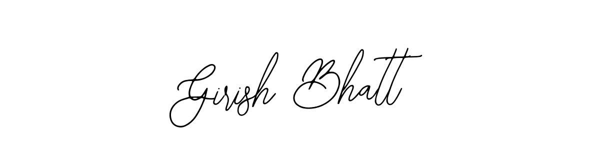 Create a beautiful signature design for name Girish Bhatt. With this signature (Bearetta-2O07w) fonts, you can make a handwritten signature for free. Girish Bhatt signature style 12 images and pictures png