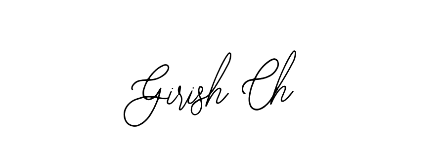 Girish Ch stylish signature style. Best Handwritten Sign (Bearetta-2O07w) for my name. Handwritten Signature Collection Ideas for my name Girish Ch. Girish Ch signature style 12 images and pictures png