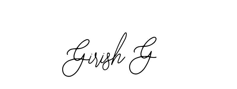 Girish G stylish signature style. Best Handwritten Sign (Bearetta-2O07w) for my name. Handwritten Signature Collection Ideas for my name Girish G. Girish G signature style 12 images and pictures png
