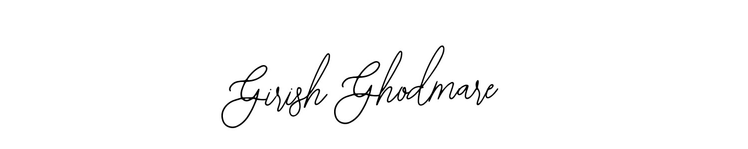 You should practise on your own different ways (Bearetta-2O07w) to write your name (Girish Ghodmare) in signature. don't let someone else do it for you. Girish Ghodmare signature style 12 images and pictures png