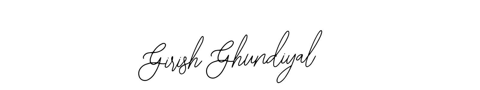 Create a beautiful signature design for name Girish Ghundiyal. With this signature (Bearetta-2O07w) fonts, you can make a handwritten signature for free. Girish Ghundiyal signature style 12 images and pictures png