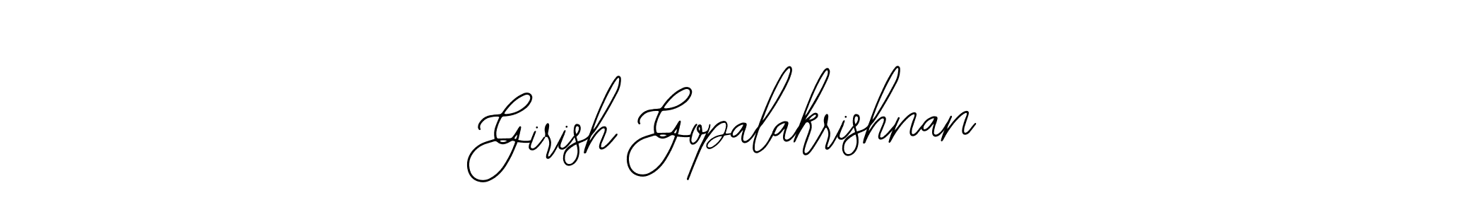 Create a beautiful signature design for name Girish Gopalakrishnan. With this signature (Bearetta-2O07w) fonts, you can make a handwritten signature for free. Girish Gopalakrishnan signature style 12 images and pictures png